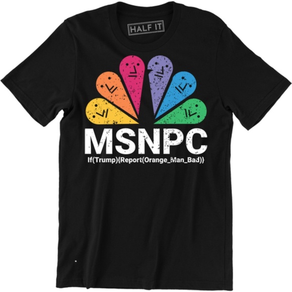 MSNPC Meme Non Player Character Right Wing T-shirt - Picture 1 of 3